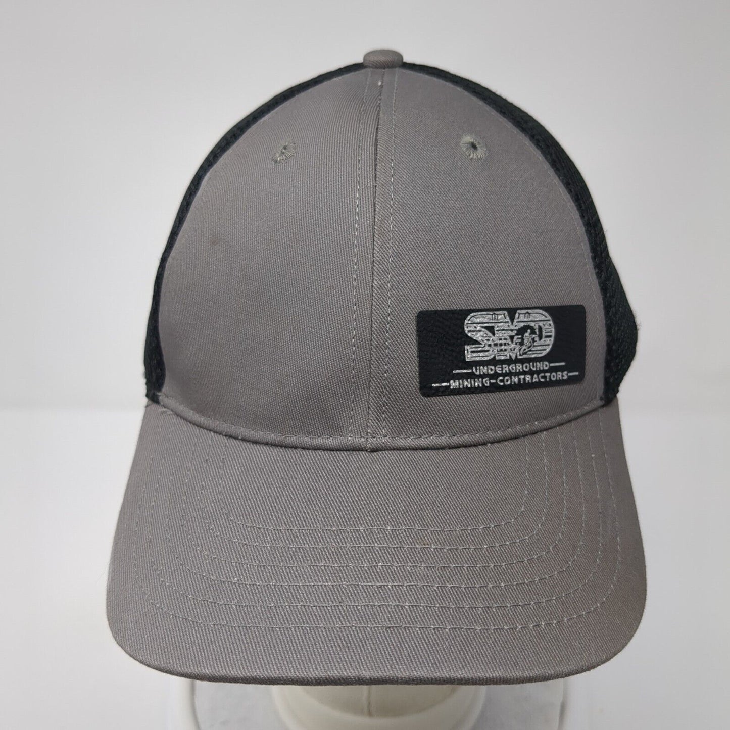 Underground Mining Contractors Strapback Fitted Hat Gray OS Adjustable Mesh OC