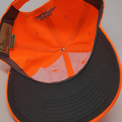 Outdoor Cap Baseball Orange One Size Ducks Unlimited Strapback Hunting Logo Hat