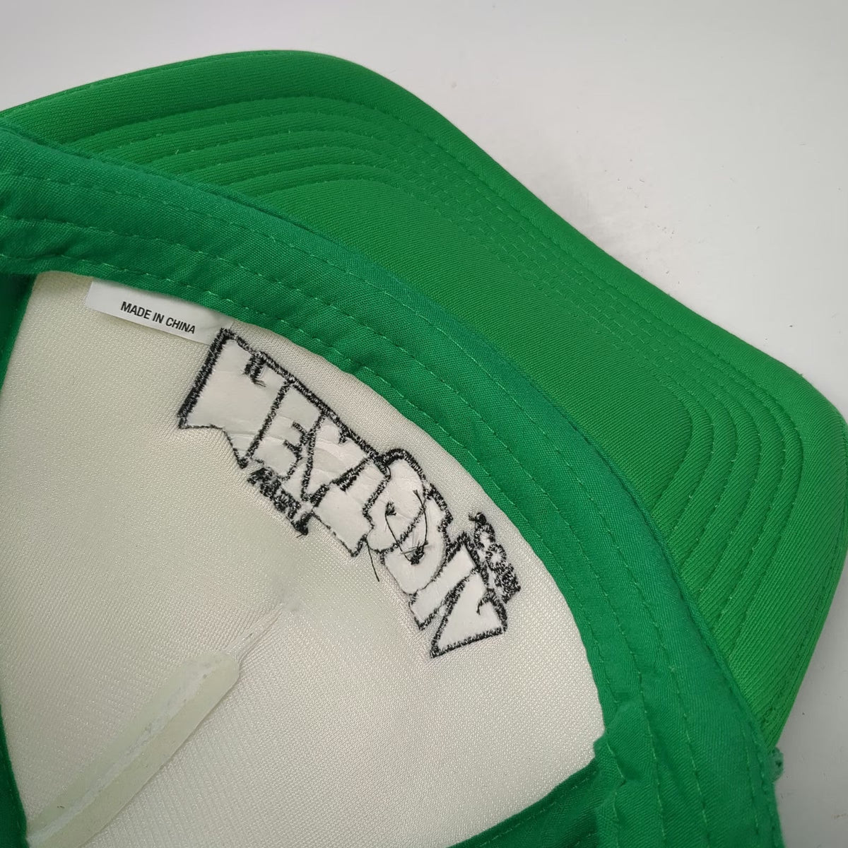 Cap America Green Trucker Hat One Size White Mesh Meatopia Snapback Rope