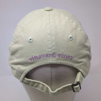 Whale Logo Slideback Hat Green One Size Adjustable Vineyard Vines