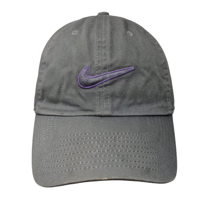 Nike Swoosh Slideback Hat Gray OSFM Embroidered S1ZE Heritage 86