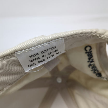 Prairie Grain Partners Baseball Cap Beige OSFM Cotton Slideback Hat Embroidery