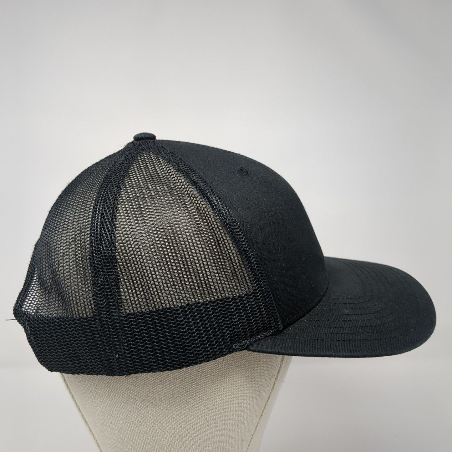 Kershaw Curb & Gutter Snapback Trucker Hat Black OS Adjustable Mesh Richardson