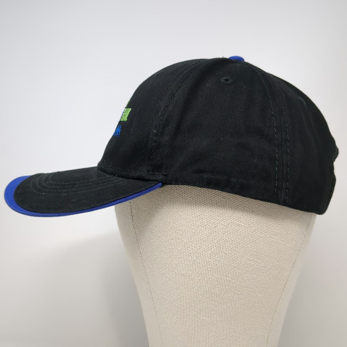 Paramount Baseball Cap Black Blue One Size Bear Trail Lodge Hat Paw Mountain