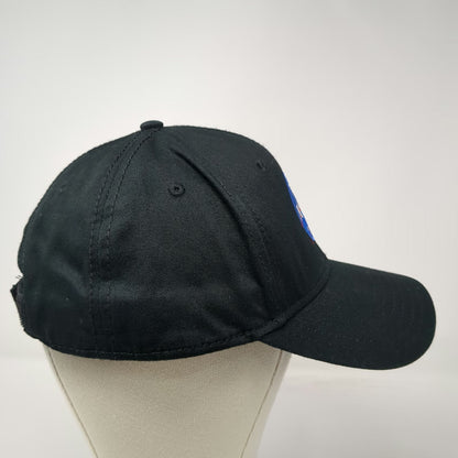 OTTO Baseball Cap Black One Size NASA Embroidered Logo Cotton Strapback Aero Hat