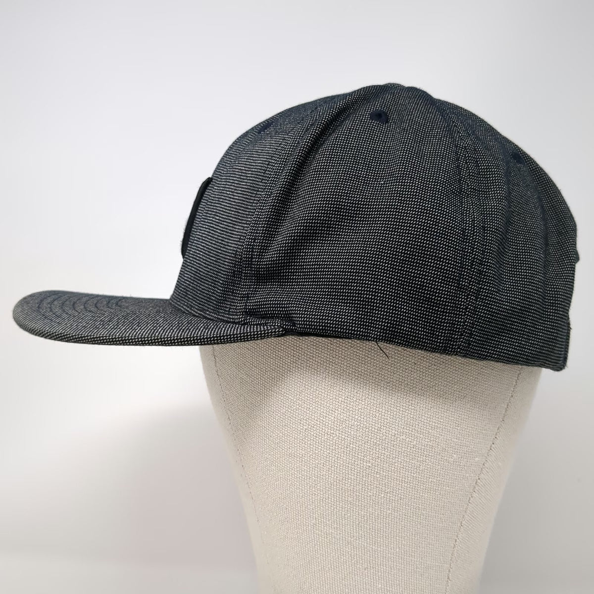 Hurley 5 Panel Gray One Size Hat Snapback Flat Brim Space Dye Heathered Logo