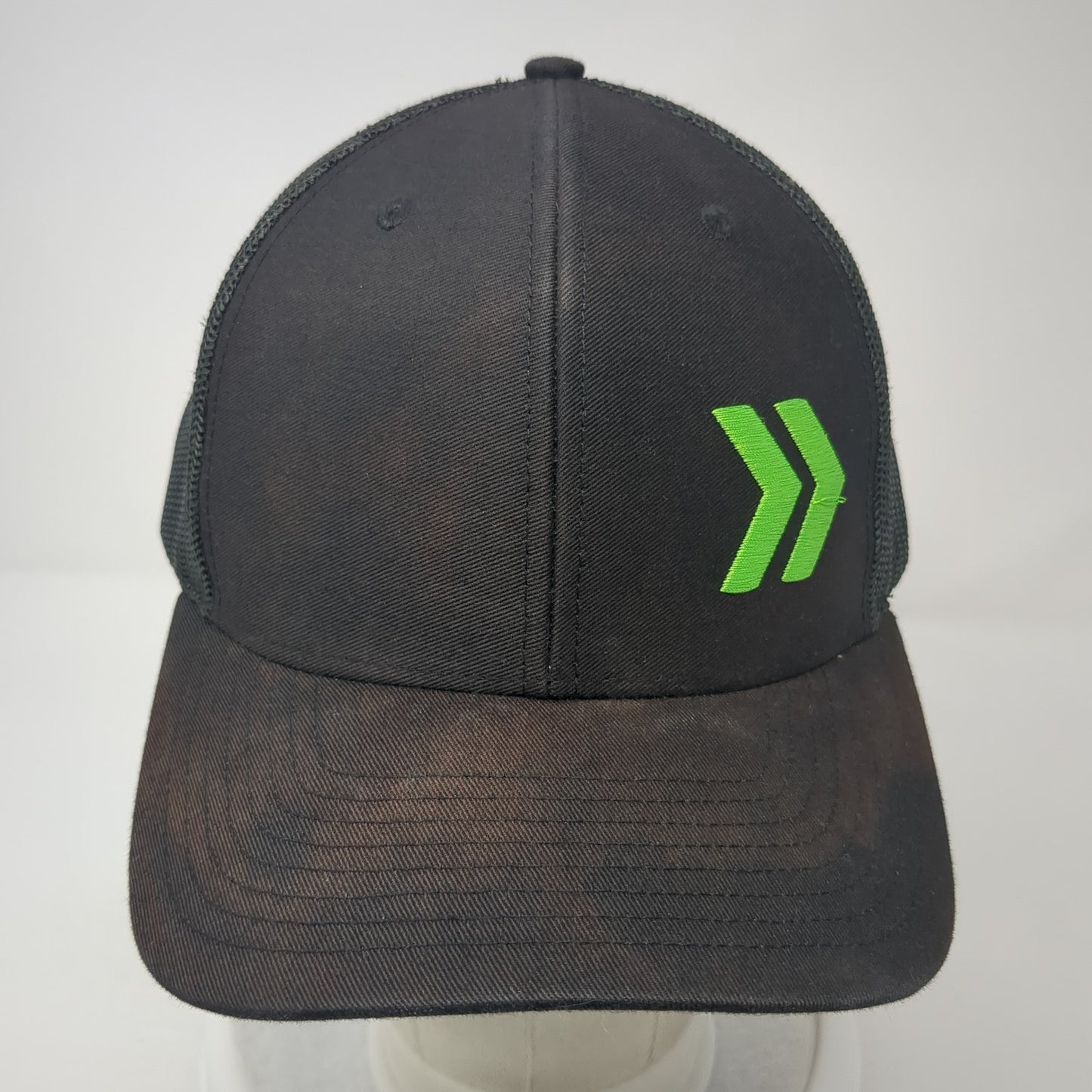 Get Moving Forward Trucker Hat Black One Size Embroidered Logo Mesh Back