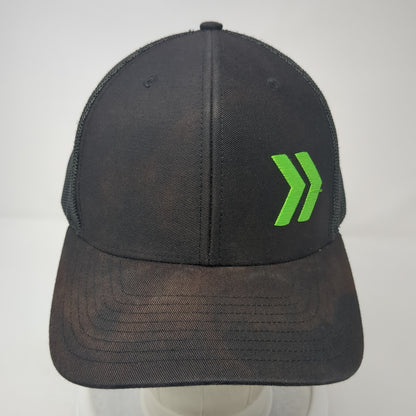 Get Moving Forward Trucker Hat Black One Size Embroidered Logo Mesh Back
