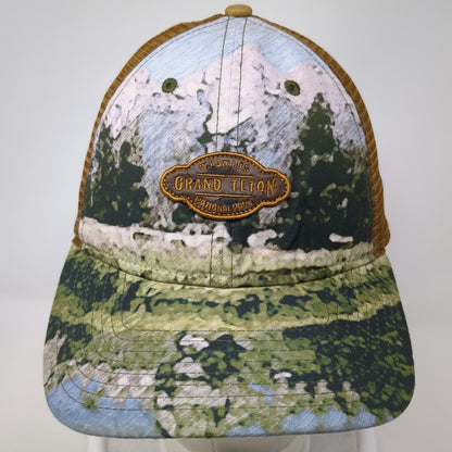 The Game Trucker Hat Brown One Size Grand Teton National Park Landscape Print