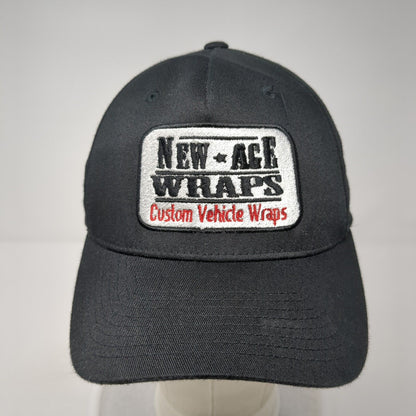 New Age Wraps Custom Vehicle Fitted Hat Black S/M Embroidered Flexfit Yupoong