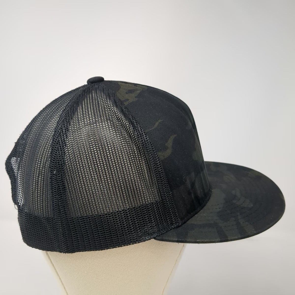 Yupoong Trucker Hat Black Camo One Size JH Kelly 100 Years 1923-2023 Mesh