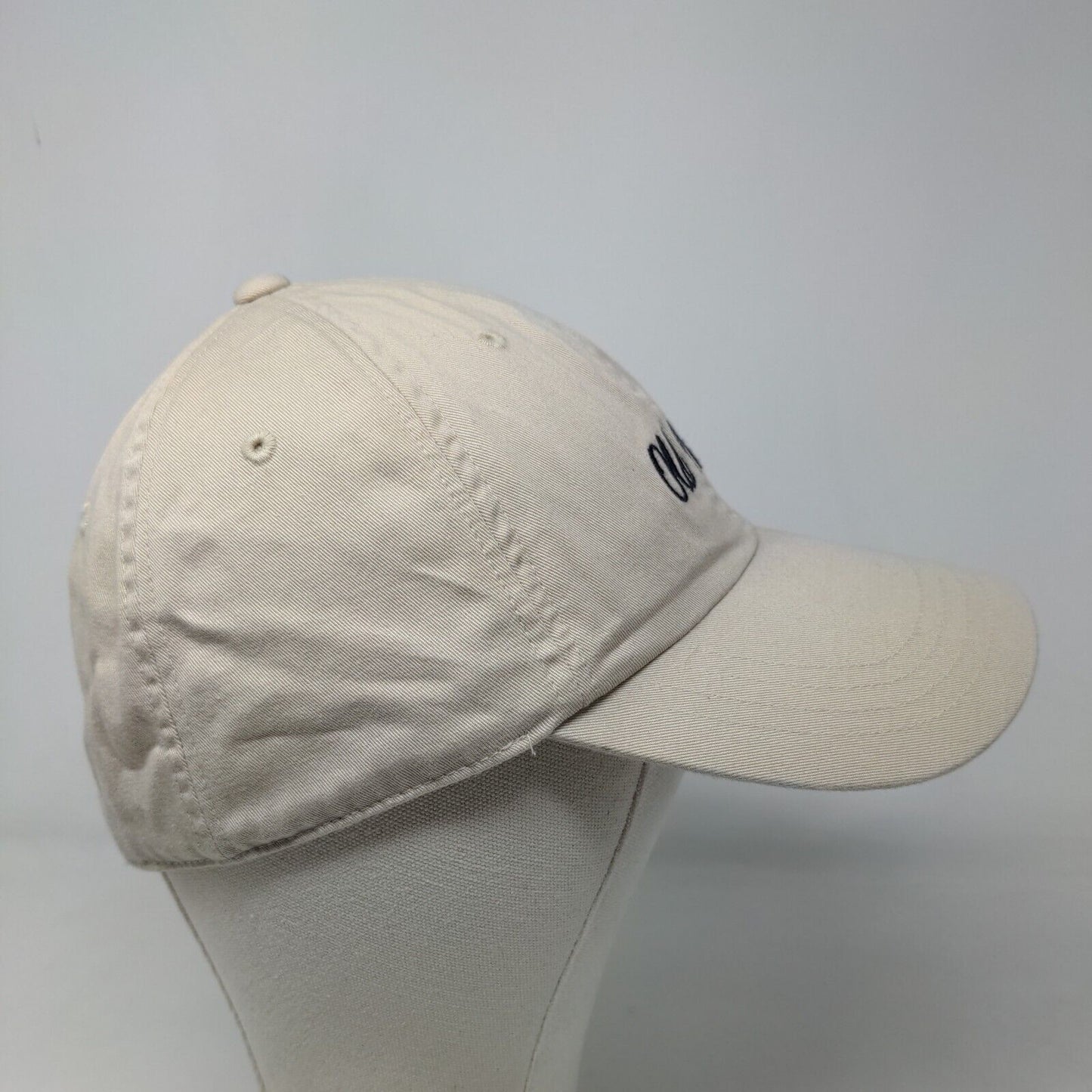 Old Navy Men's Strapback Hat Tan Size M/L Embroidered Logo Cotton