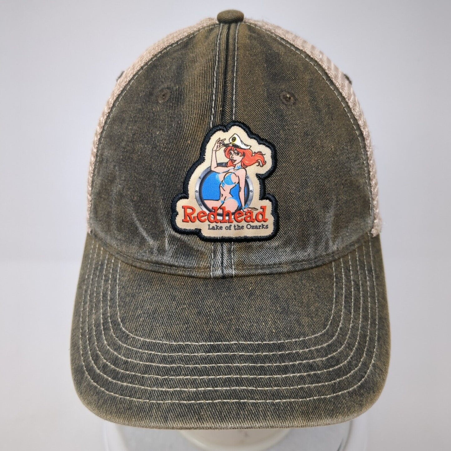 Redhead Lake of The Ozarks Snapback Trucker Hat Multi OS Adjustable Mesh Legacy