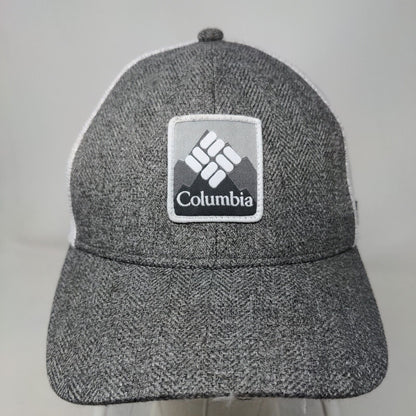 Columbia Snapback Trucker Hat Gray One Size Adjustable Mesh Back Polyester