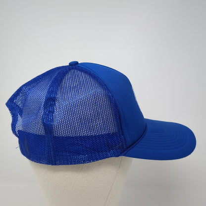 American Legion Snapback Trucker Hat Blue One Size Mesh Back Adjustable