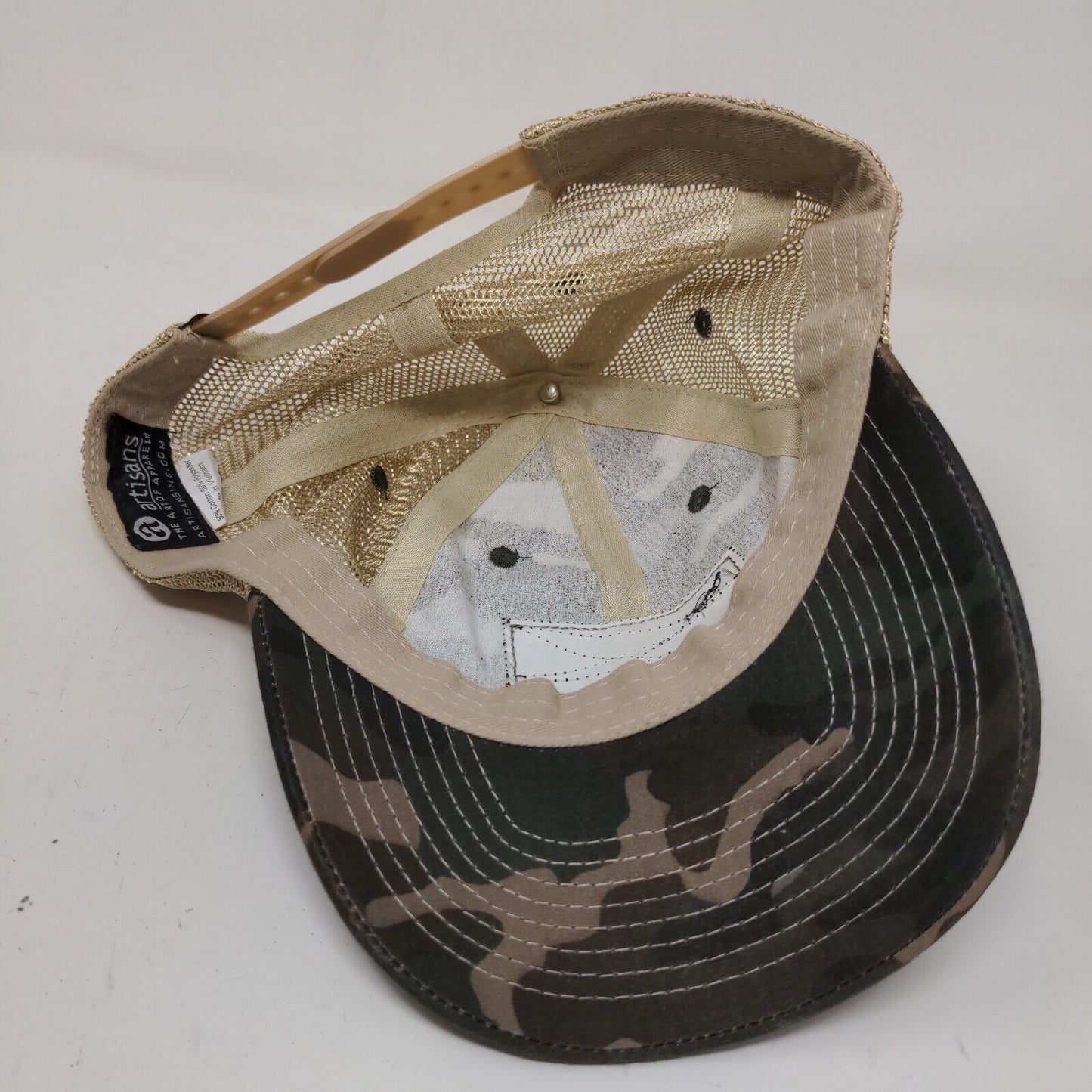 Artisans Men's Snapback Mesh Back Camo Hat Turkey Run State Park Polycotton