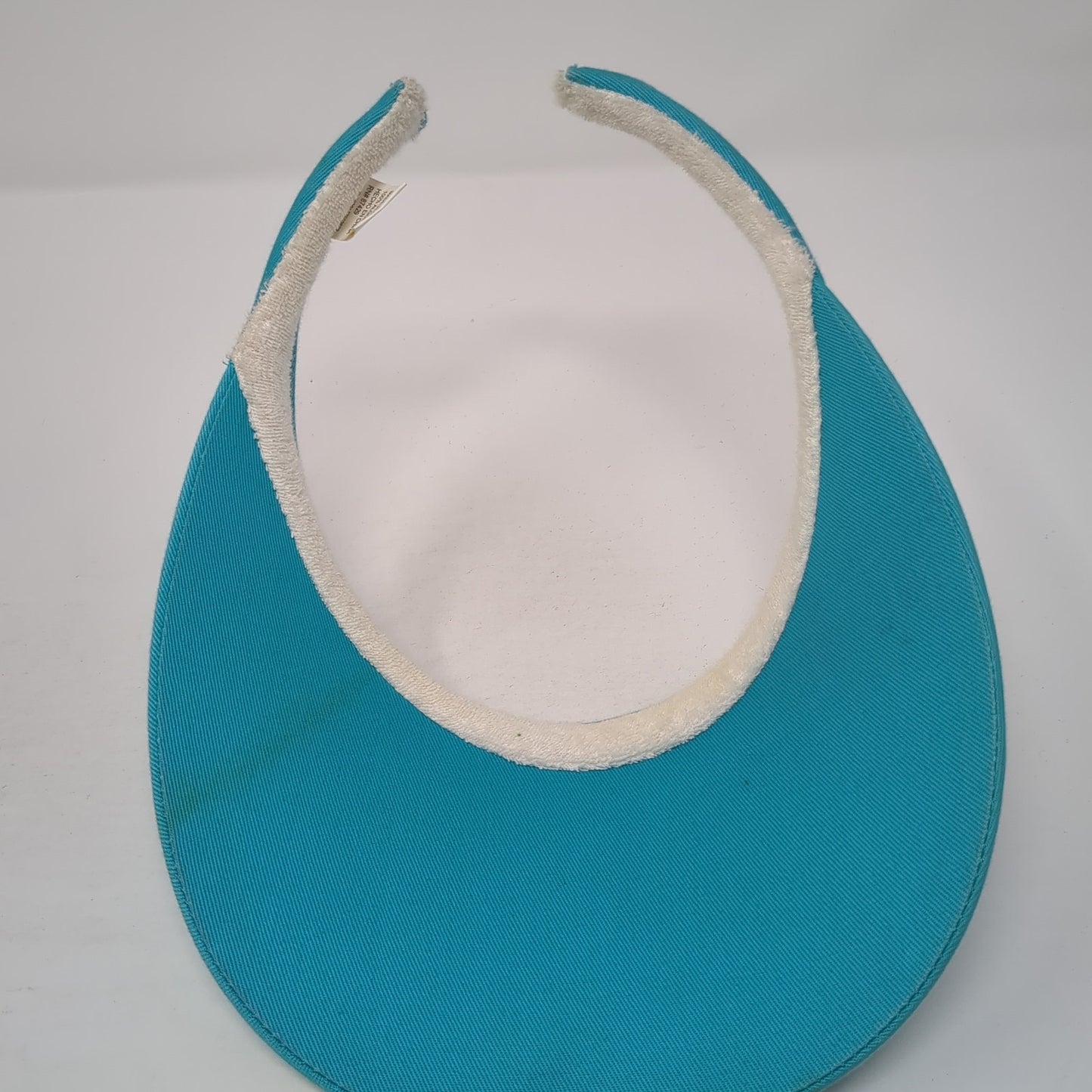 Faded Glory Clip On Visor Hat Blue One Size Solid Outdoor Cotton Blank