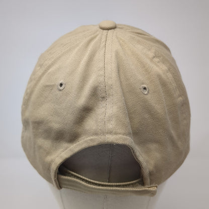 Unbranded Strapback Baseball Cap Brown One Size Adjustable Vented Holes Blank