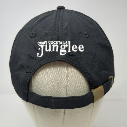 Junglee Craft Cocktails Baseball Cap Hat Black One Size Slideback Polyester