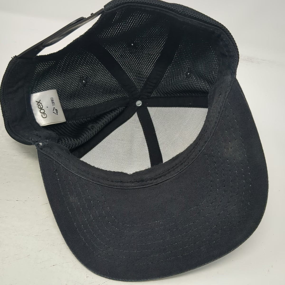 GOEX Trucker Hat Black OSFM How Great Is Our God Mountain Embroidered Snapback