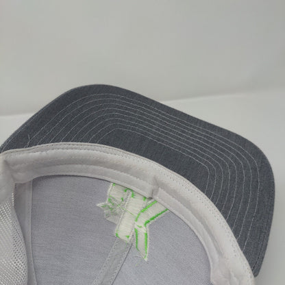 JK Snapback Trucker Hat Gray One Size Adjustable Mesh Back Pacific Headwear