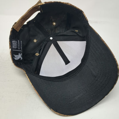 Black Eagle 5 Panel Beige Brown Camo One Size Elk Graphic Hunting Hat Patch