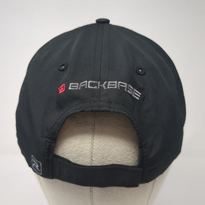 Backbase Logo Strapback Hat Black One Size Adjustable Embroidered