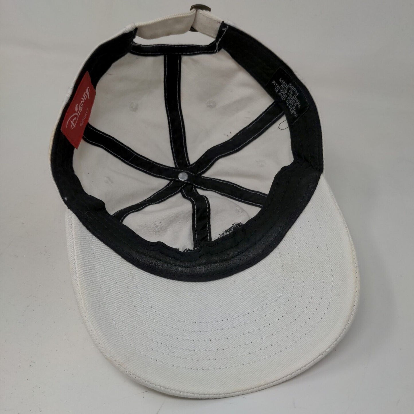 Disney Women's Slideback Hat White OSFM Embroidered Minnie Mouse Logo