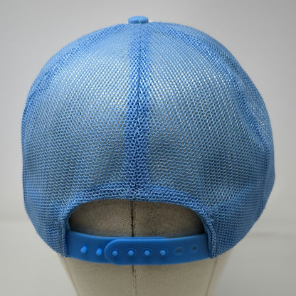 Blue Trucker Hat St. Thomas Virgin Islands Mesh Back Souvenir Palm Tree Vintage