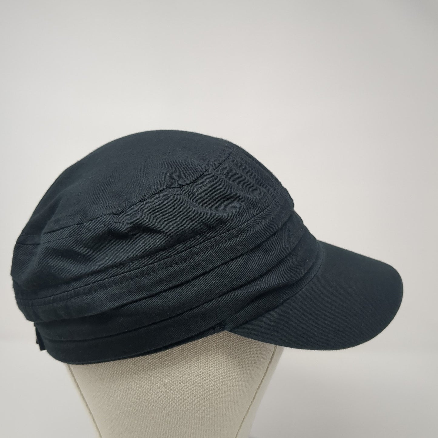 Unbranded Fitted Cadet Army Cap Hat Black One Size Bow Rhinestone