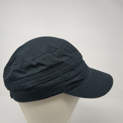 Unbranded Fitted Cadet Army Cap Hat Black One Size Bow Rhinestone