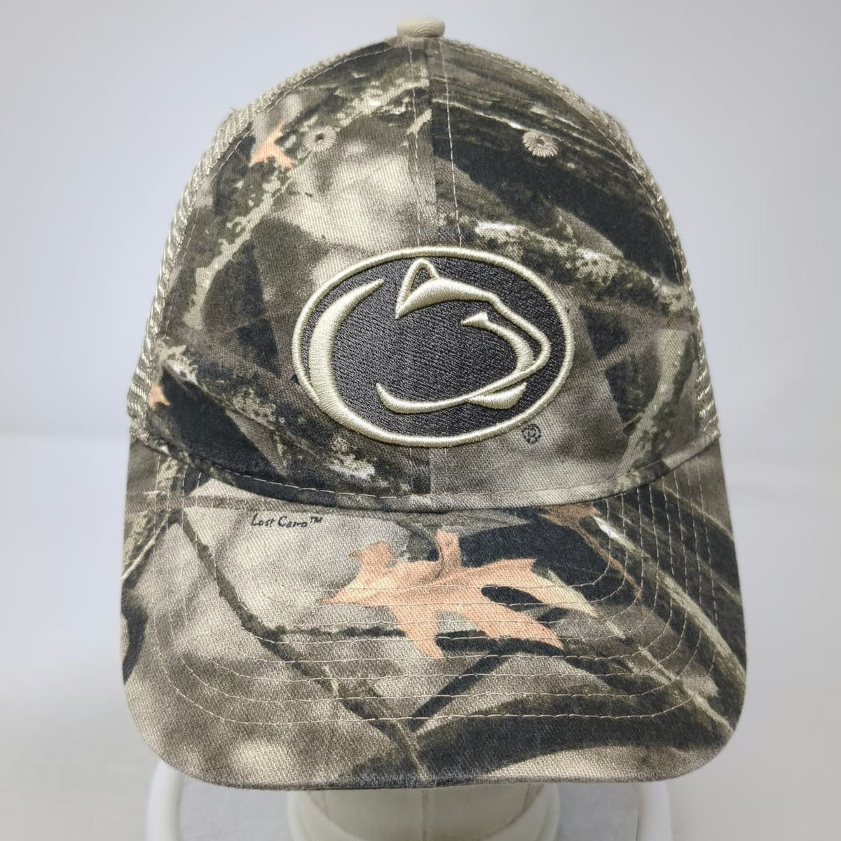 Penn State Nittany Lions NCAA Legacy Trucker Hat Brown Beige One Size Camo Mesh