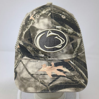 Penn State Nittany Lions NCAA Legacy Trucker Hat Brown Beige One Size Camo Mesh