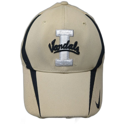 Nike Idaho Vandals NCAA Baseball Cap Beige Black One Size Stretch Fit Swoosh Hat
