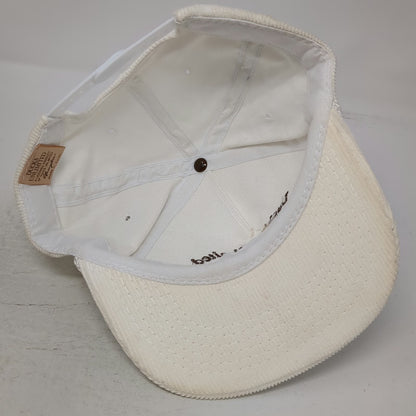 Dorfman Pacific Ducks Unlimited Trucker White Corduroy Rope Brim Hat One Size