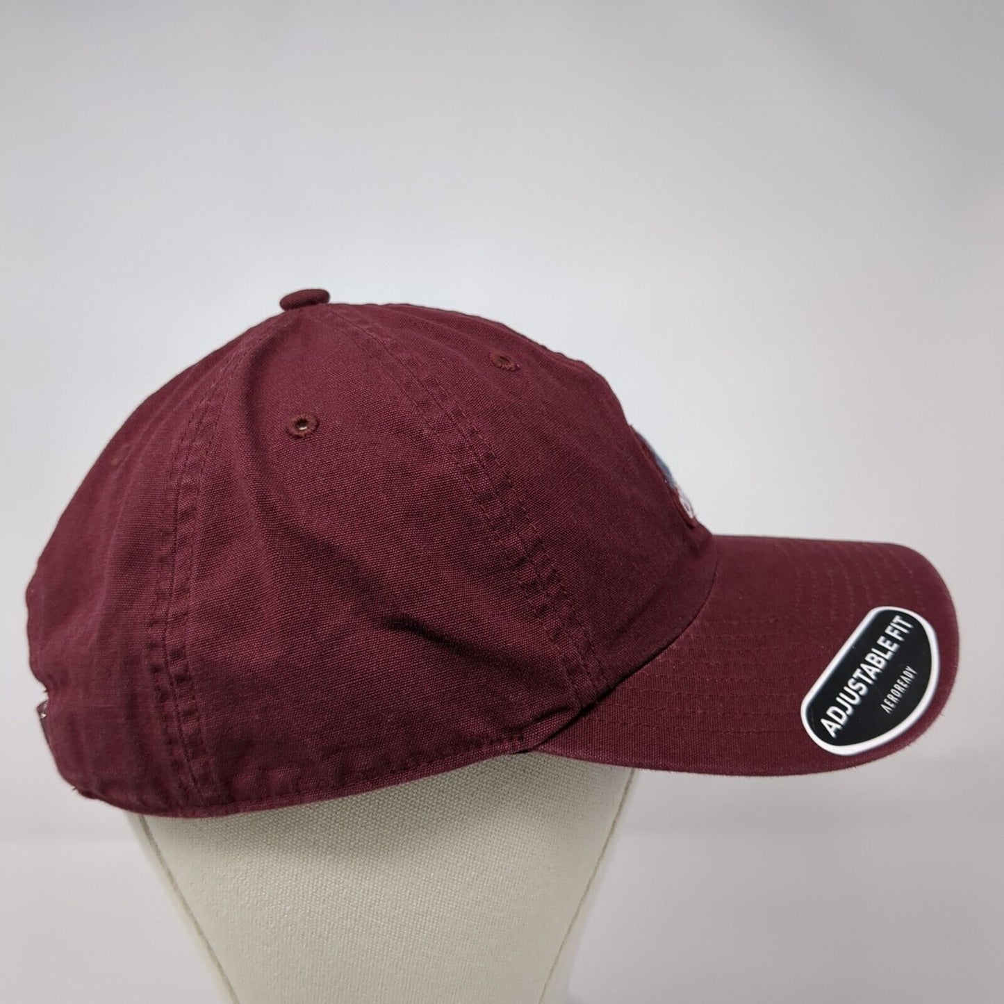 Adidas 3 Stripes Slideback Hat Red OSFA Adjustable Fit Embroidered