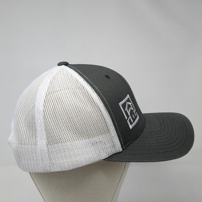 Fathom Realty Snapback Mesh Back Trucker Hat Gray One Size Yupoong