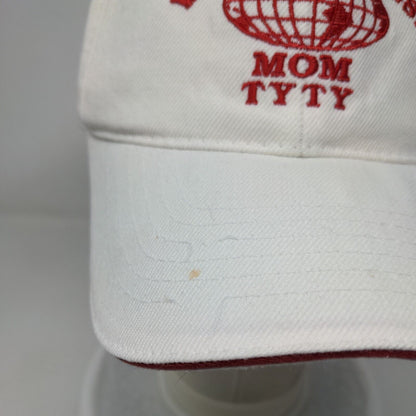 World Greatest Mom TY TY Strapback Hat White One Size Adjustable Embroidered
