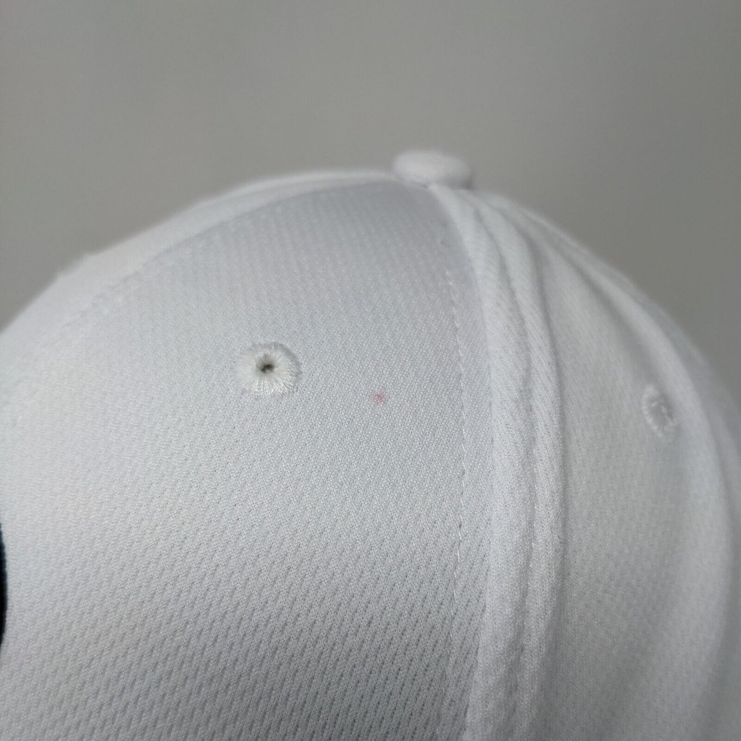 Disney Logo Strapback Hat White Adult Embroidered Adjustable 6 Panel