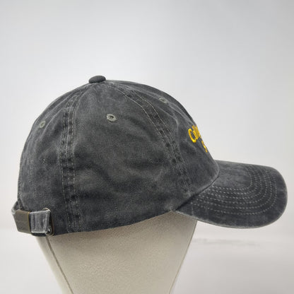Port Authority Baseball Cap Gray OSFM College of Idaho Ski Team Slideback Hat