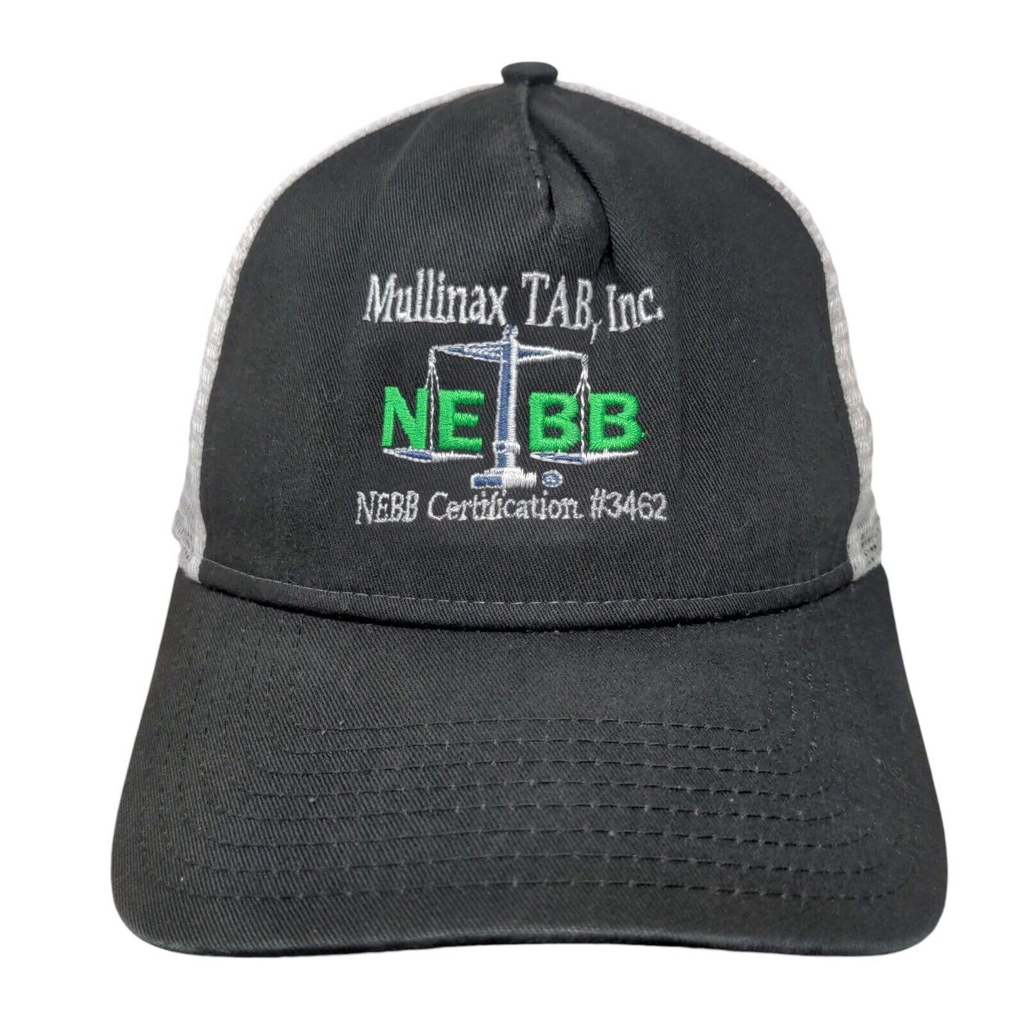 NEBB Certification #3462 Snapback Mesh Back Trucker Hat Black OSFM New Era
