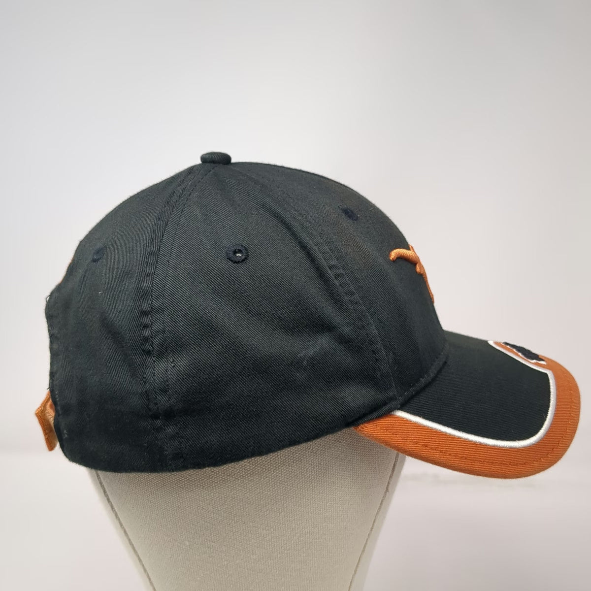Starter Texas Longhorns NCAA Black One Size 1883 Contrast Brim Strapback Hat