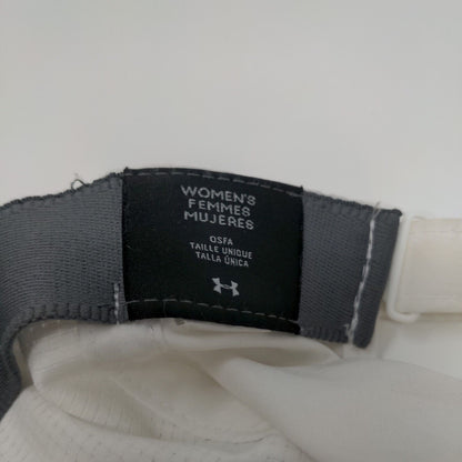 Under Armour Women's Strapback Hat White OSFM Adjustable 6 Panel