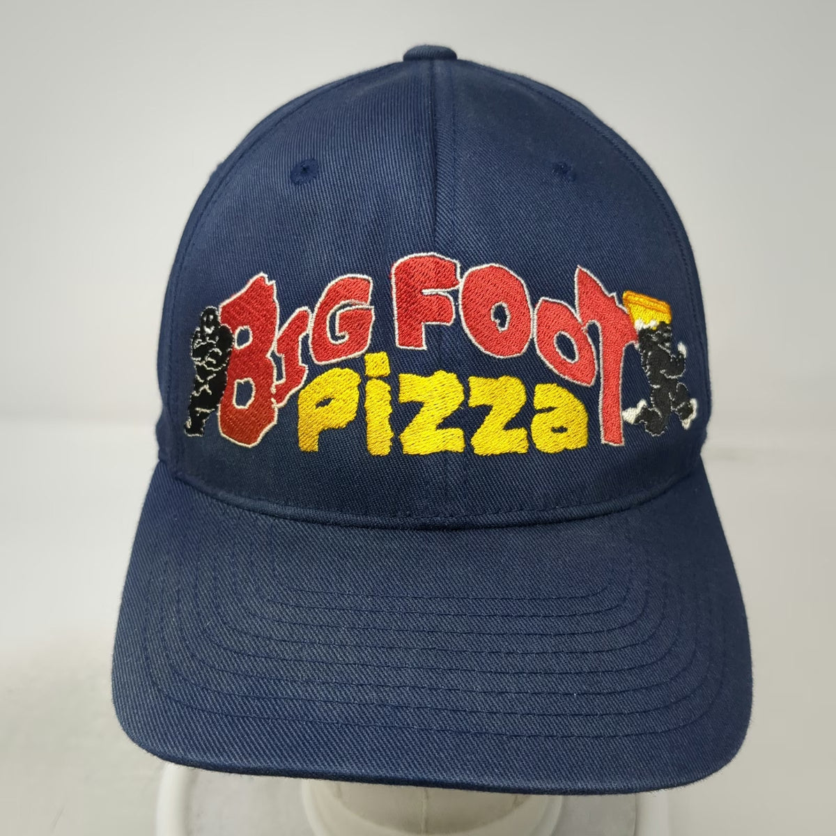 Port Authority Baseball Cap Blue XL Bigfoot Pizza Hut Promo Flexfit Graphic Hat