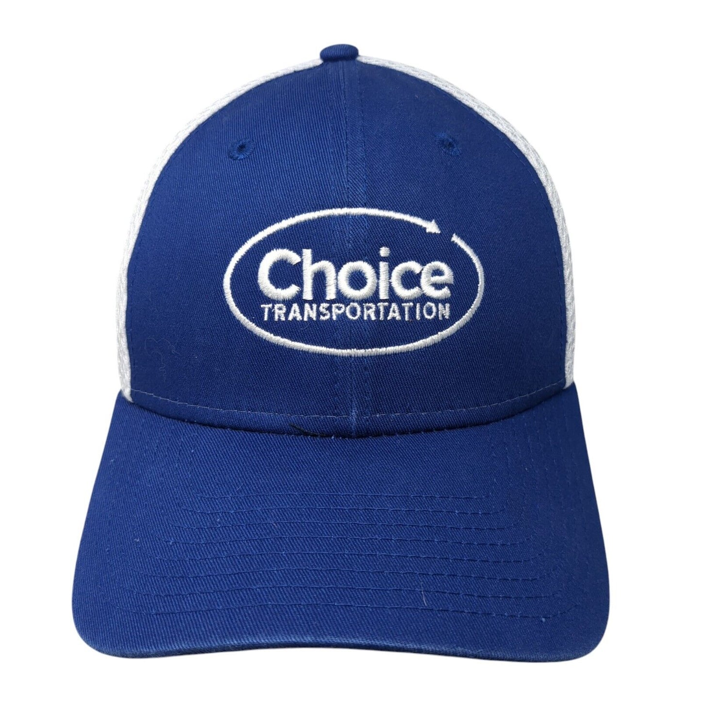 Choice Transportation Fitted Trucker Hat Blue S/M Mesh Back 39Thirty New Era