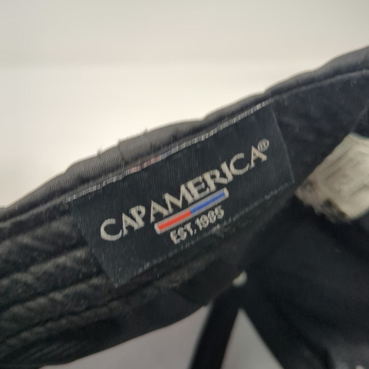 Cap America NFL Friday Night Flag Champions Black One Size Hat Strapback Logo