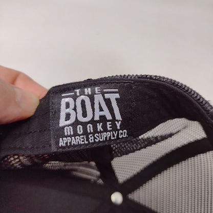 Russell Worldwide Snapback Mesh Back Trucker Hat Black OSFA The Boat Monkey