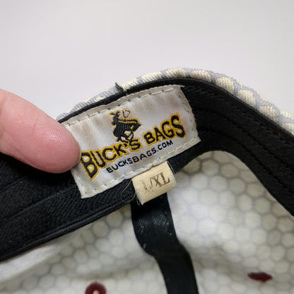 Buck's Bags Baseball Cap Gray Red XL Centennial Patriots Honeycomb Fitted Hat