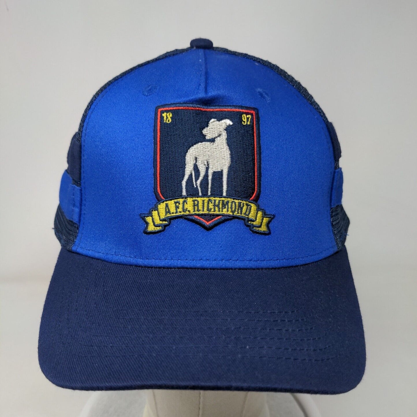 AFC Richmond Believe Snapback Trucker Hat Blue OSFA Mesh Back Ted Lasso