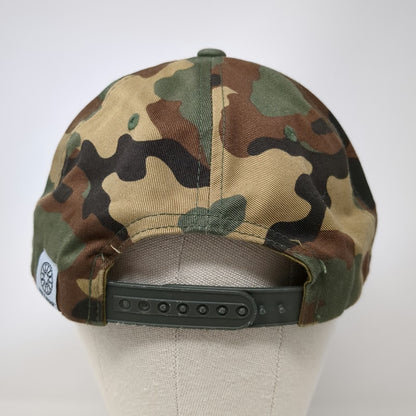 Method Race Wheels Snapback Green Brown Black Camo One Size Flat Brim Hat
